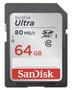 Sandisk 139768 Ultra SDXC 64 GB 80 MB/s Class 10