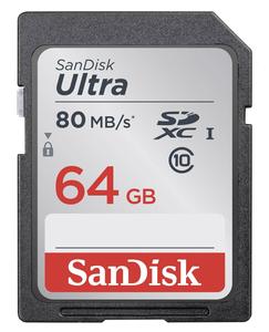 Sandisk 139768 Ultra SDXC 64 GB 80 MB/s Class 10