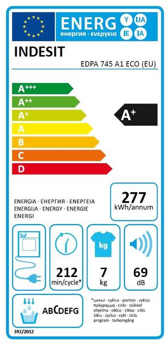 Indesit EDPA 745 A1 ECO