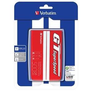 Verbatim 53084 SuperSpeed USB 3.0 500 GB červený