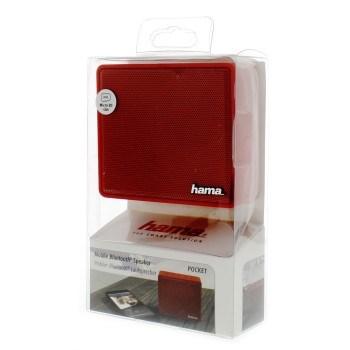 Hama 173122 mobilní Bluetooth reproduktor "Pocket", červený