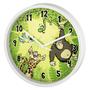 Hama 186376 Jungle dětské nástěnné hodiny, průměr 22,5 cm, tichý chod