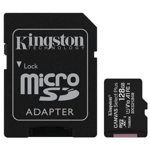 Kingston Canvas Select Plus MicroSDXC 128GB UHS-I U1 (100R/ 10W) + adapter