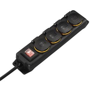 Hama 137284 prodlužovací přívod venkovní, IP44, 4 zásuvky schuko, 2 m