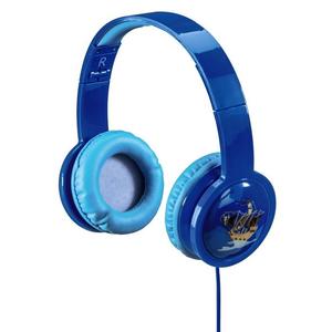 Hama 135663 dětská sluchátka Kids LED, uzavřená, modrá