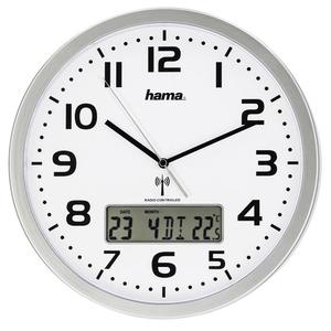 Hama 186333 nástěnné hodiny řízené rádiovým signálem, s datem a teplotou