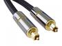 Toslink  9919846 Optický audio kabel, OD:7mm, Gold-metal design + Nylon 3m