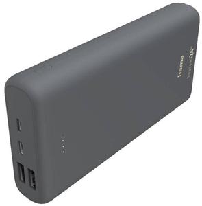 Hama 201670 Supreme 24HD, powerbank, 24000 mAh, 3 A, 3 výstupy: 1x USB-C, 2x USB-A