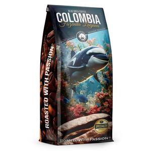 Blue Orca 225653 Fusion Colombia Fazenda Laguna, zrnková káva, 1 kg, Arabica/Robusta (75/25 %)