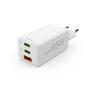 Hama 201996 rychlá USB nabíječka GaN 2x USB-C + USB-A, PD/QC, 65 W
