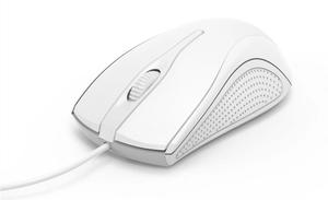Hama 182603 optická kabelová myš MC-200, bílá